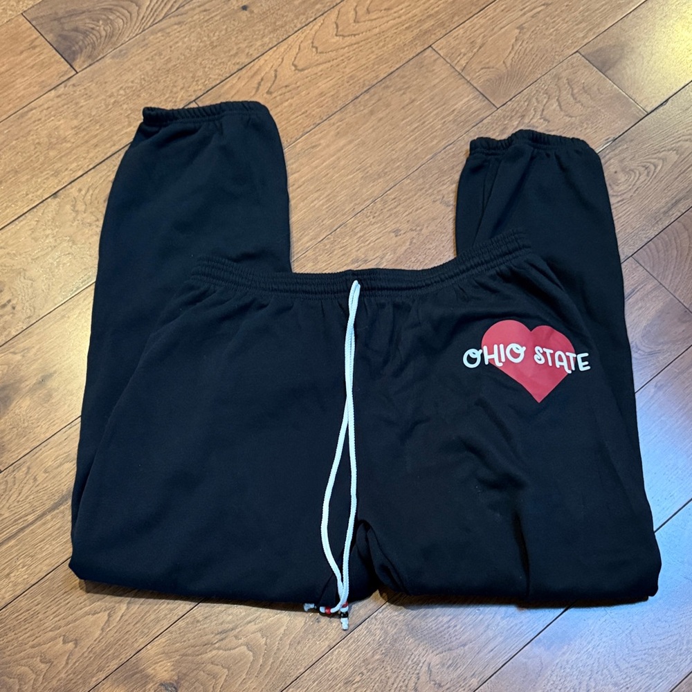 Ohio State Heart Graphic Sweatpants - Black